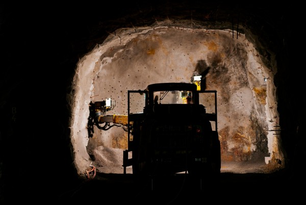 Photo courtesy of Epiroc Media Gallery © Epiroc: A Powerbit Underground machine works its way through an underground hardrock mine.