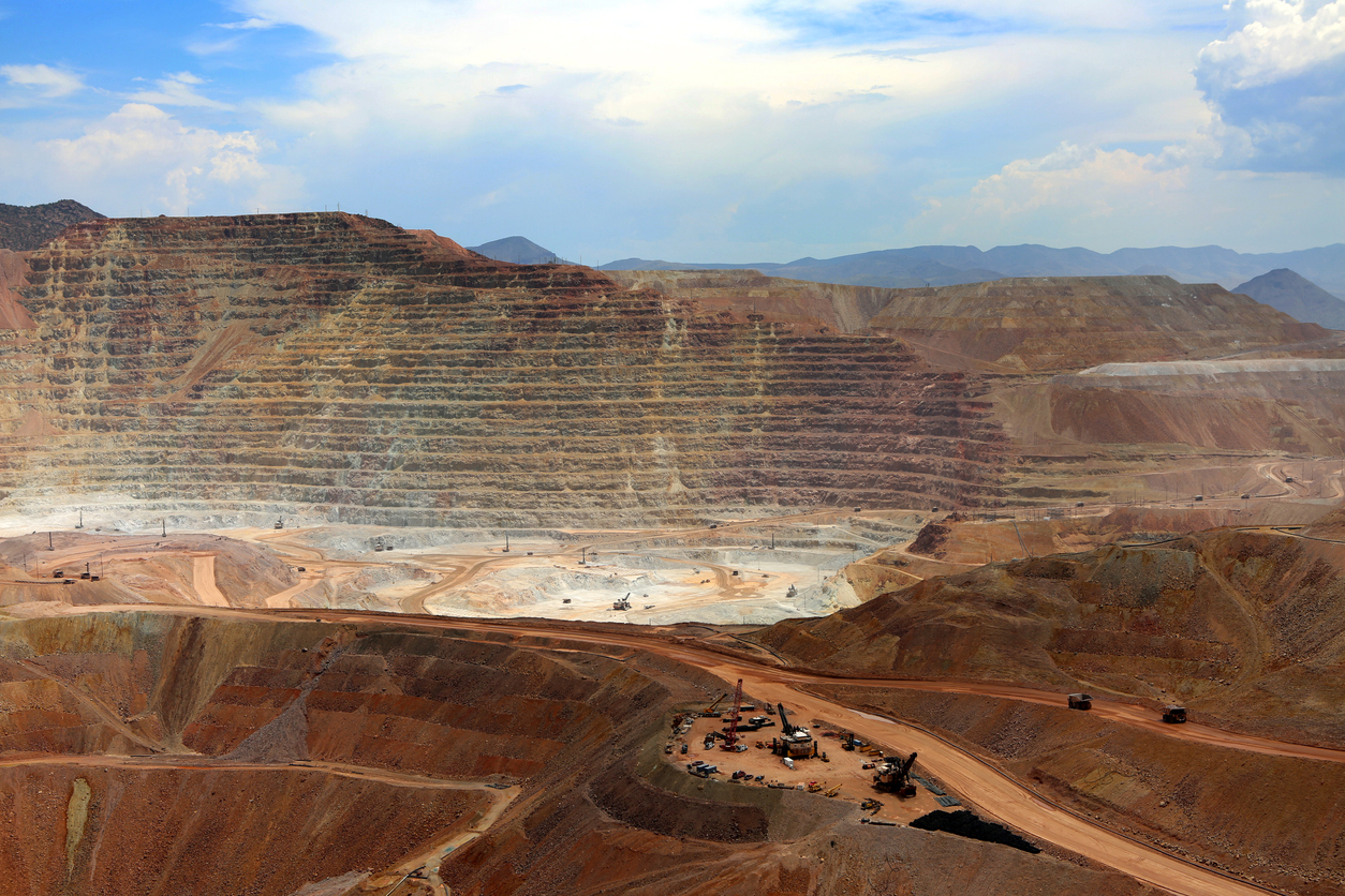 Photo of the Morenci Copper Mine in Morenci, Arizona.