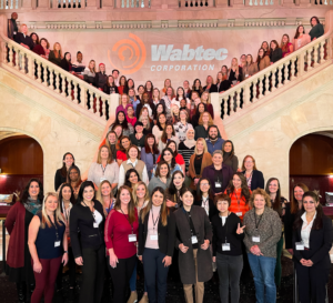 Photo: Event attendees gather at the 2023 Women of Wabtec conference in Pittsburgh, Pennsylvania.