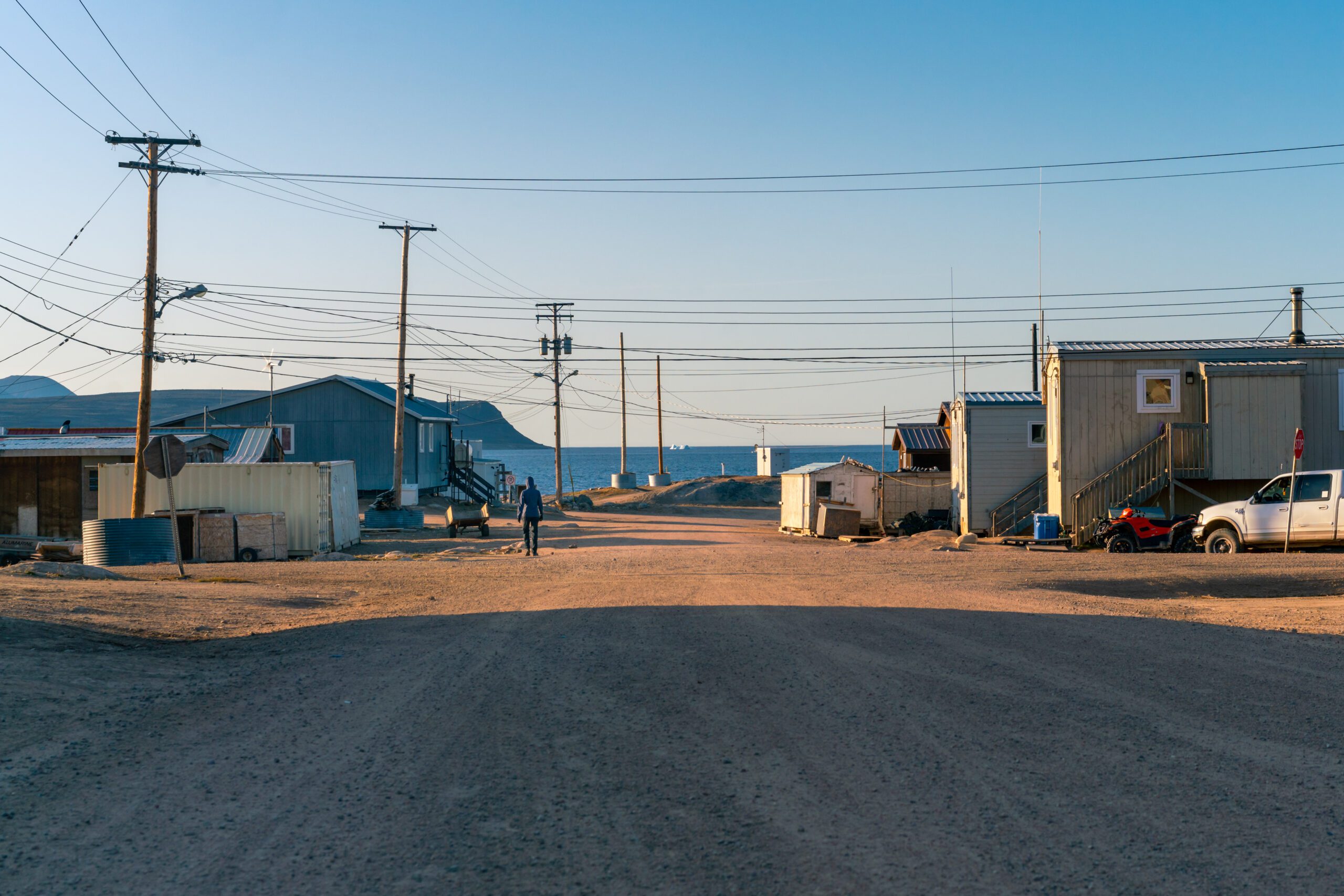 The far north community of Qikiqtarjuaq, Broughton Island, Nunavut, Canada.